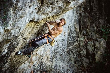 Alexander Megos - Alex Megos as cool as a cucumber on 'Intercooler' (8b+/c), Frankenjura 06/10/2023