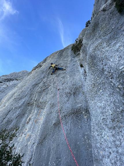 Punta Cusidore, Sardegna, Federica Mingolla, Federico Orlandini - Federico Orlandini su 'Umbras' alla Punta Cusidore in Sardegna con Federico Orlandini, autunno 2023