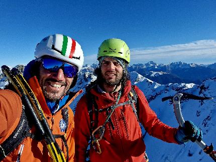 Cima di Pescegallo, Val Gerola, Orobie, Cristian Candiotto, Mattia Trabucchi - L'apertura di 'Via Aghi' alla Cima di Pescegallo in Val Gerola, Orobie (Cristian Candiotto, Mattia Trabucchi 20/12/2023)