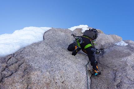 Cerro Nora Oeste, Patagonia, Paolo Marazzi, Luca Schiera - Paolo Marazzi e Luca Schiera durante la prima salita di Cerro Nora Oeste in Patagonia