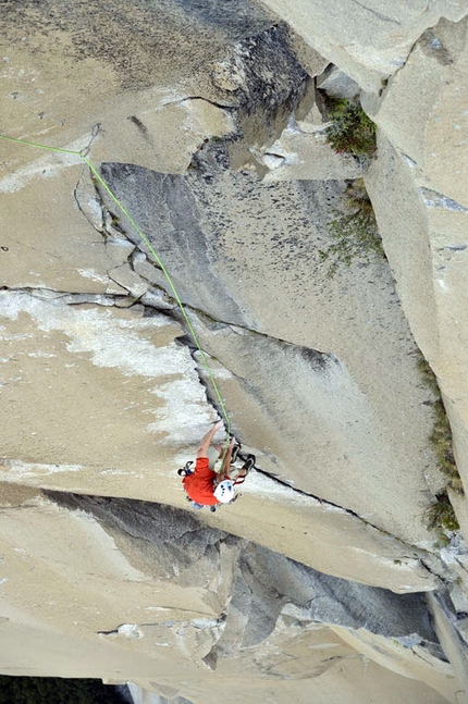 The Nose Speed - Hans Florine setting the new speed record up The Nose (Yosemite)