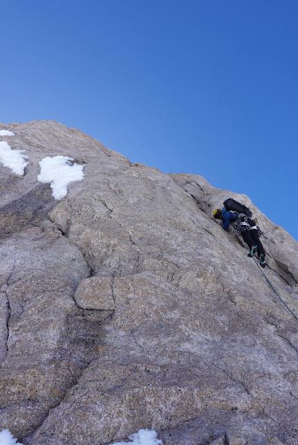 Cerro Nora Oeste, Patagonia, Paolo Marazzi, Luca Schiera - Paolo Marazzi e Luca Schiera durante la prima salita di Cerro Nora Oeste in Patagonia