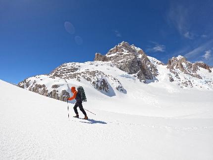 Cerro Nora Oeste, Patagonia, Paolo Marazzi, Luca Schiera - Paolo Marazzi and Luca Schiera making the first ascent of Cerro Nora Oeste in Patagonia