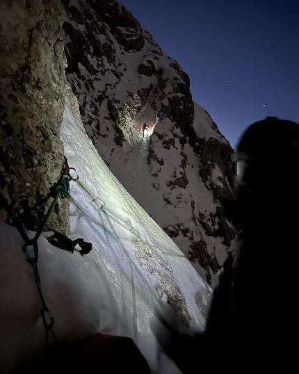 Agner, Dolomiti, Simon Gietl, Lukas Hinterberger, Michael Wohlleben - Ultima perla ground-up sulla Nord dell'Agner nelle Dolomiti (Simon Gietl, Lukas Hinterberger, Michi Wohlleben 27-29/12/2023)