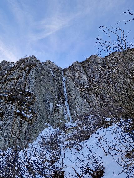 Monte Mezzullo, Val Paghera, Val Camonica, Giovanni Ducoli, Luca Ducoli  - L'apertura di 'Anemos' al Monte Mezzullo in Val Paghera / Val Camonica (Giovanni Ducoli, Luca Ducoli 23/12/2023)