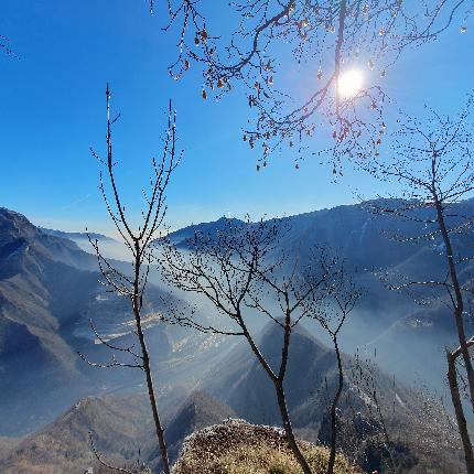 Monte Cornone, Valsugana, Mauro Florit, Francesco Leardi, Fausto Maragno, Jimmy Rizzo - Panormica dal Monte Cornone in Valsugana