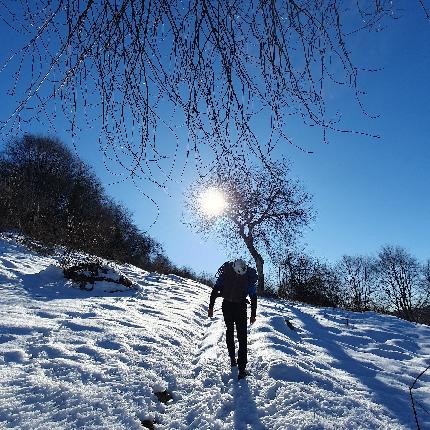 Monte Cornone, Valsugana, Mauro Florit, Francesco Leardi, Fausto Maragno, Jimmy Rizzo - Verso la cima del Monte Cornone in Valsugana