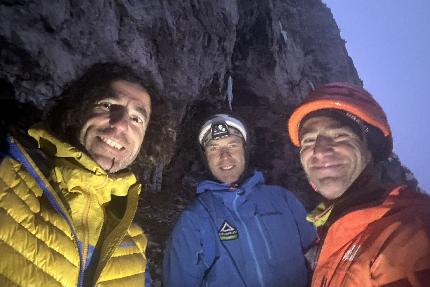 Val Travenanzes, Dolomiti, Santiago Padròs, Raffaele Mercuriali, Rolando Varesco - Santi Padros, Rolando Varesco e Raffaele Mercuriali sulla loro 'Emozioni Alpine' in Val Travenanzes, Dolomiti: