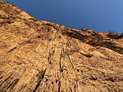 Stefano Carnati, Mišja Peč, Slovenia - Stefano Carnati climbing 'Xaxid hostel' (9a) at Mišja Peč in Slovenia