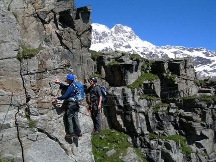 Via Ferrata Emilio Detomasi alla Cimalegna, Monte Rosa