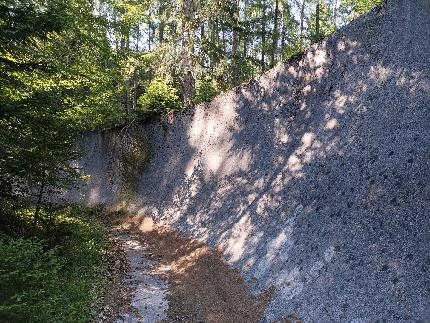 Pista da bob, Cortina d'Ampezzo, Dolomiti - La vecchia pista da bob di Cortina, luglio 2022. Costruita nel 1923, è stata ristrutturata più volte fino alla chiusura definitiva nel 2008