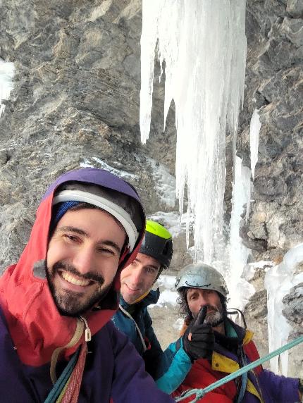 Valle Argentera, Fabrizio Cuniberti, Diego Margiotta, Lucio Rinetti - 'Ecofly' in Valle Argentera, Val di Susa, Italy (Fabrizio Cuniberti, Diego Margiotta, Lucio Rinetti 20/01/2024)