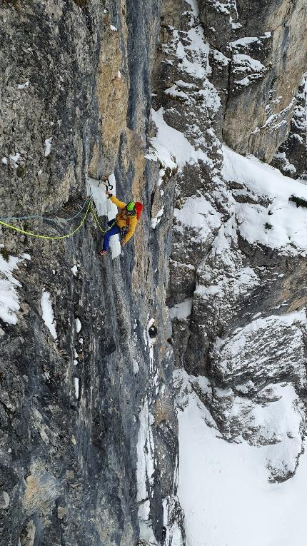 Pinnistal, Austria, Martin Feistl, Martin Sieberer - The first ascent of 'Männer mit Moral' in Pinnistal, Austria (Martin Feistl, Martin Sieberer 2022-2024)
