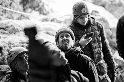 Febbre da Cavallo 2024, Campitello Matese, Molise - Osservando Angelika Rainer, durante il meeting di drytooling Febbre da Cavallo, Campitello Matese, Molise