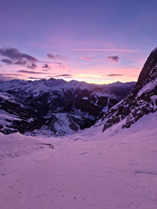 Mont Noire de Peuterey, Monte Bianco, Richard Tiraboschi, Giuseppe Vidoni - L'apertura di 'Couloir Noire' sul Mont Noire de Peuterey (Richard Tiraboschi, Giuseppe Vidoni 05/02/2024)