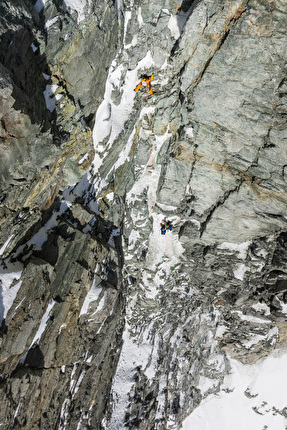 Matterhorn, François Cazzanelli, Jerome Perruquet, Marco Farina, Stefano Stradelli - The first ascent of 'Una Follia per Adriana - Il Grande Diedro dalla Sud' on the Matterhorn (François Cazzanelli, Jerome Perruquet, Marco Farina, Stefano Stradelli 06/02/2024)