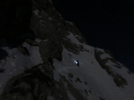 Crozzon di Val d’Agola, Brenta Dolomites, Nicola Castagna, Francesco Salvaterra - The first ascent of 'La Concha de la lora' on Crozzon di Val d’Agola in the Brenta Dolomites (Nicola Castagna, Francesco Salvaterra 25/01/2024)