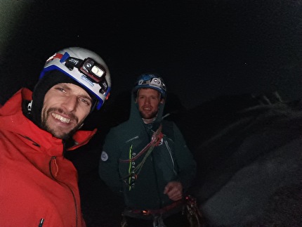 Crozzon di Val d’Agola, Brenta Dolomites, Nicola Castagna, Francesco Salvaterra - The first ascent of 'La Concha de la lora' on Crozzon di Val d’Agola in the Brenta Dolomites (Nicola Castagna, Francesco Salvaterra 25/01/2024)