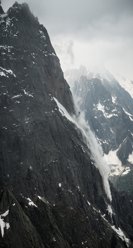 Aiguilles du Dru, nuova frana sulla parete nord