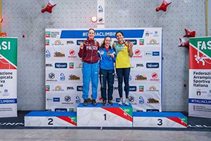 Coppa Italia Speed 2024 - 2. Beatrice Colli 1. Giulia Randi 3. Andrea Carolina Rojas Tello, Coppa Italia Speed 2024 a Brugherio (MI)