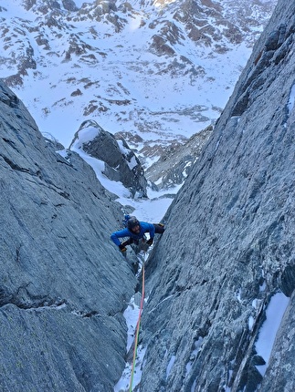 Sul Visolotto (Alpi Cozie) Giovanni Ravizza e Michele Tixi aprono La prosopopea del ghiacciatore