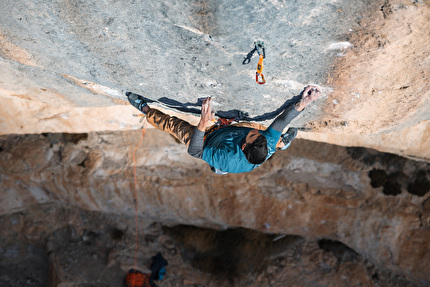 Jorge Diaz Rullo, Siurana, Spain - Jorge Díaz-Rullo climbing 'Sleeping Lion' at Siurana in Spain