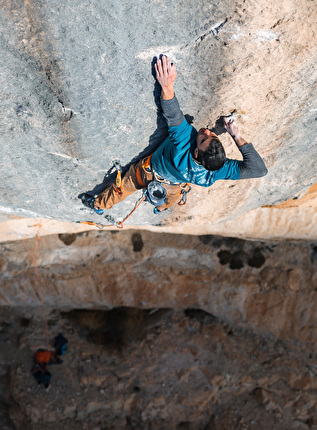 Jorge Diaz Rullo, Siurana, Spain - Jorge Díaz-Rullo climbing 'Sleeping Lion' at Siurana in Spain