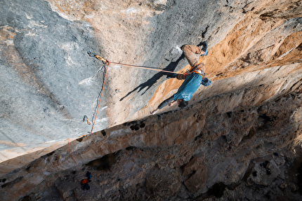 Jorge Diaz Rullo, Siurana, Spain - Jorge Díaz-Rullo climbing 'Sleeping Lion' at Siurana in Spain