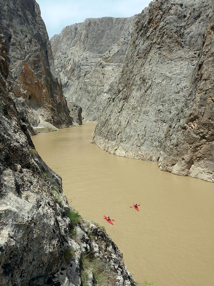 Kemaliye International Outdoor Sport Festival - The Eufrate canyon during the meeting.
