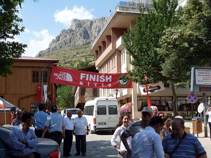 Kemaliye International Outdoor Sport Festival - The Kemaliye town square during the event.