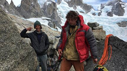 El Mocho, Patagonia, Nico Lewin, Ignacio Mulero, Leon Riveros - La prima salita di 'Arigato Chalten' (7c, 450m) sulla parete nord di El Mocho in Patagonia (Ignacio Mulero, Leon Teizan Riveros Molina, Nico Lewin 2024)