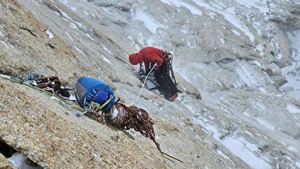 Moose's Tooth, Alaska, Paweł Hałdaś, Marcin Tomaszewski - making the first ascent of 'Zimne wojny', Cold Wars, in the Moose's Tooth massif, Alaska (Paweł Hałdaś, Marcin Tomaszewski 28/02-08/03/2024)