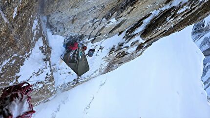 Moose's Tooth, Alaska, Paweł Hałdaś, Marcin Tomaszewski - making the first ascent of 'Zimne wojny', Cold Wars, in the Moose's Tooth massif, Alaska (Paweł Hałdaś, Marcin Tomaszewski 28/02-08/03/2024)