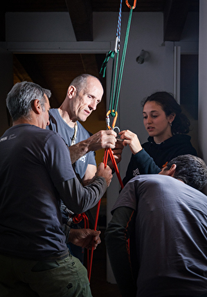 1°Meeting Atleti Petzl in Italia - Maurizio Oviglia, Rolando Larcher e Giorgia Tesio in Sicilia durante il 1°Meeting Atleti Petzl in Italia, 23 - 25 febbraio 2024