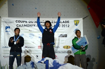 Coppa del Mondo Lead 2012 - The first stage of the Lead World Cup 2012 at Chamonix: Ramón Julian Puigblanque, Sachi Amma & Sean McColl