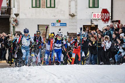Sellaronda Skimarathon 2024 - The start in Canazei, Sellaronda Skimarathon 2024