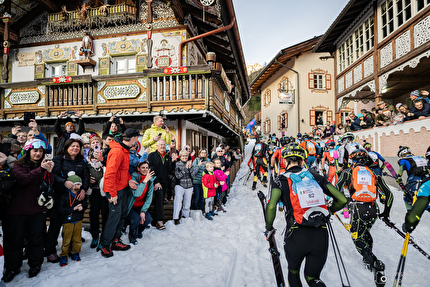 Sellaronda Skimarathon 2024 - The start in Canazei, Sellaronda Skimarathon 2024