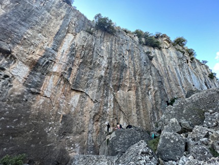 Ulassai Sardegna - La falesia Canyon Sa Tappara a Ulassai