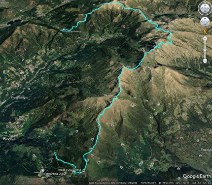 Valle dei Mòcheni, Lagorai, Omar Oprandi - La Traversata della Val dei Mocheni (Lagorai), effettuata da Omar Oprandi il 25/03/2024