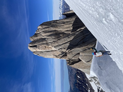 Via Afanassieff, Fitz Roy, Patagonia, Chiara Gusmeroli, Matteo De Zaiacomo - La ripetizione della Via Afanassieff, Fitz Roy, Patagonia, di Chiara Gusmeroli e Matteo De Zaiacomo, gennaio 2024