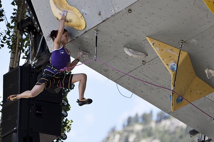 Johanna Ernst - Johanna Ernst durante la Coppa del Mondo Lead 2012 a Briançon.