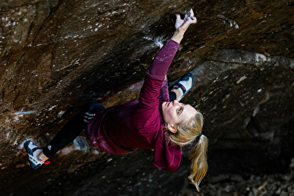 Janja Garnbret Bügeleisen Maltatal - Janja Garnbret on 'Bügeleisen' in Maltatal, Austria, March 2022