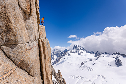 Federica Mingolla - Federica Mingolla sulla Via Bonatti-Ghigo al Grand Capucin, Monte Bianco