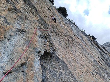 Cool new multipitch on Transatlantico in Italy's Sarca Valley