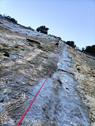 Transatlantico, Sarca valley, Italy - Establishing pitch 3 of 'Il sole e la luna' on Transatlantico in Valle del Sarc, Italy (Silvia Bert, Daniele Bolognani)