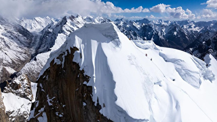 Great Trango Tower Pakistan - Chantel Astorga, Christina Lustenberger and Jim Morrison making the first ski descent of Great Trango Tower (6286m) in Pakistan, May 2024