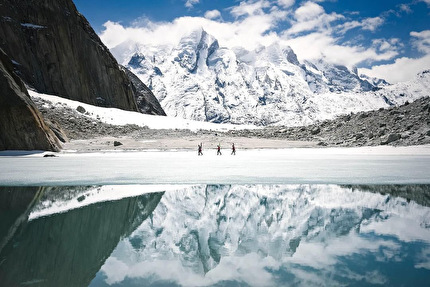 Great Trango Tower Pakistan - Chantel Astorga, Christina Lustenberger and Jim Morrison making the first ski descent of Great Trango Tower (6286m) in Pakistan, May 2024