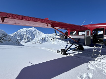 Mt. Charles Alaska, Fred Caloggero, Joseph Hobby - Talkeetna Air Taxi and Paul Roderick drop off in the Yentna Glacier, Alaska