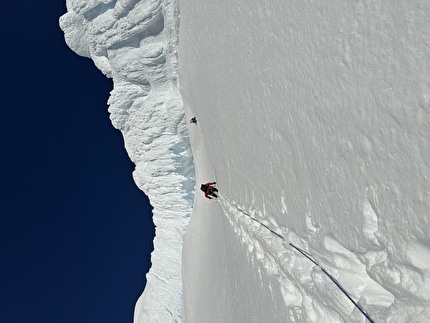 Monte Sarmiento, Chile, Hernán Rodríguez, Cristobal Señoret, Nicolas Secul - Hernán Rodríguez, Cristobal Señoret, Nicolas Secul climbing Monte Sarmiento in Chile