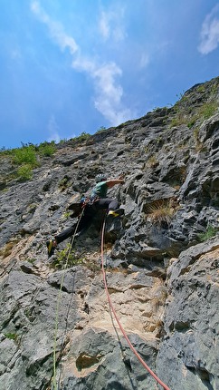 Nuvole di Farfalle, la nuova via nel Massiccio del Pasubio nelle Prealpi Vicentine